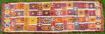 Kazak Kasak Kelim antik 390x126 T012