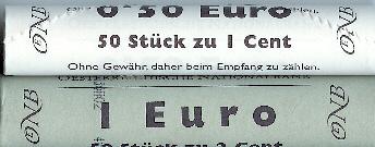 1 2 cent Rollen Österreich 2022