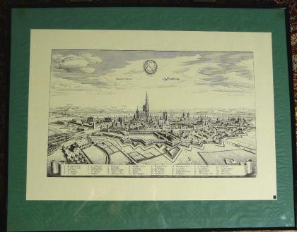 Alte Grafik von Straßburg 50x40 B052
