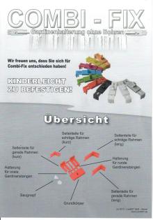 Gardinenhalterung für Scheibengardinen