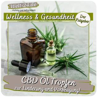 CBD Öl Tropfen zur Linderung und Vorbeugung