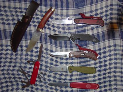Verschiedene Messer