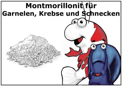 100g Montmorillonit - Mineralien für Garnelen Krebse und Schnecken