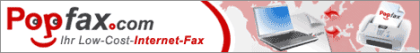 Popfax. com ein Fax Internet Dienst