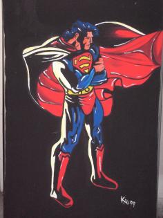 SUPERMAN Ölgemälde