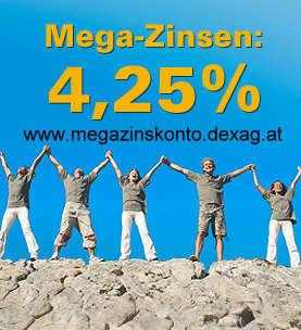 Tagesgeld-Konto kostenlos 4 25 Mega-Zinsen