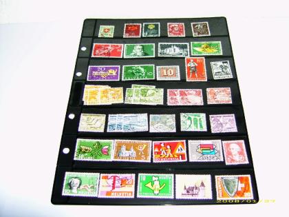 40verschiedene Schweizer briefmarken bis 1960