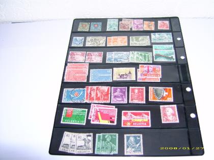 50 Schweizer Briefmarken bis 1961