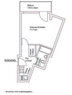 München Sendling 1 Zi-App 30m2 6. OG S-Balkon Bergsicht