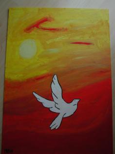 Friede im Sonnenuntergang von Mikel Marz