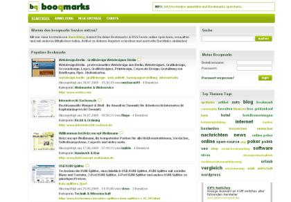 Deutsche social Bookmarkdienste