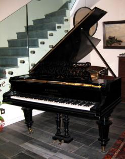 Bechstein Flügel von 1896 224cm mit Schellackpolitur