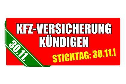 Bis 30. 11. 2022 KFZ Versicherung wechseln