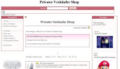Ihr eigenerOnline Shop kostenlos ohne einschränkung Anzeigenmarkt
