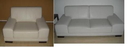 Markensofa und -sessel günstig abzugeben