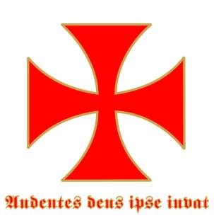 Templer - ufkleber für Sammler - Templer Kreuz Wappen