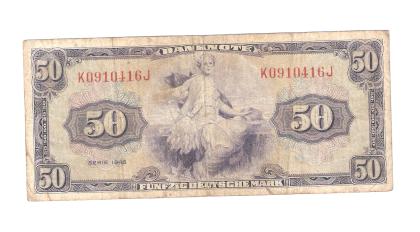 Geldschein 50 deutsche Mark Bank deutscher Länder 1948