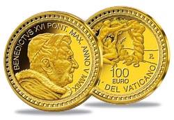 Die einzige 100-Euro-Goldmünze 2022 aus dem Vatikan