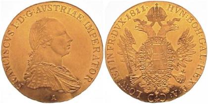 Haus Habsburg Franz II. I. 1792-1835. 4 Dukaten 1811 A GOLD. Vorzüglich - Stemp