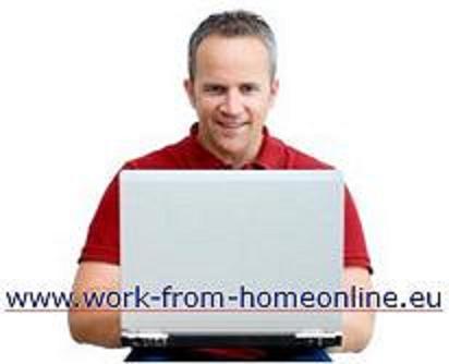 Heimarbeit mit PC Job work from home online Bürotätigkeit im Online Home Offic