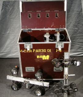 PAR 36 Bars Dimmer im Case