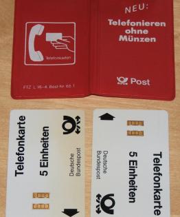 Biete 2 Telefonkarten der ersten Generation