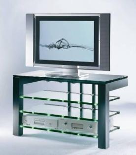 TV Rack Schroers Schroers Focus 110 schwarz Klarglas