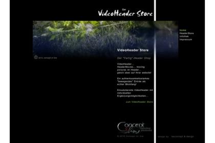 Fertige flash Video web Header für Ihre website.