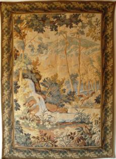Alter Wand-Bildteppich Gobelin 165x118