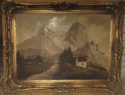Antikes Gemälde aus Sammlung