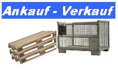 Palettenhandel An-/Verkauf Paletten Euro CP Aufsatzrahmen Gitterboxen u. a