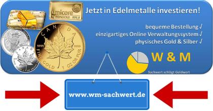 Ihr rentables Gold-Silber-Edelmetall-Depot mit physischem Gold / Silber Edelme