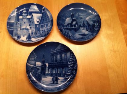 3 Weihnachtsteller Berlin Design 71 73 74