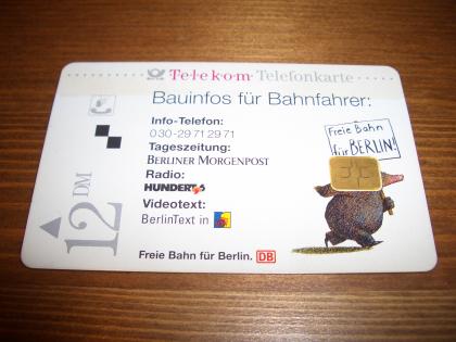 Telefonkarte Fehldruck unbenutzt 12 DM