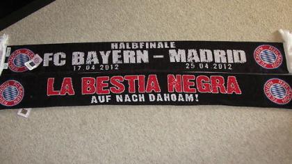Original FC Bayern München Schal LA BESTIA NEGRA NEU mit Etikett Finale Einzug