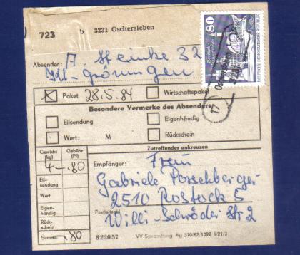 O-3231 Landpost Kl-Gröningen Oschersleben 17