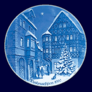 Weihnachtsteller von Berlin-Design ab 1970 zu verkaufen
