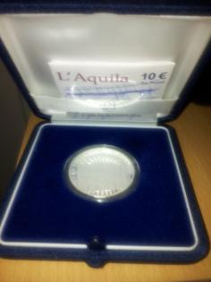 Rarität L Aquila 10 Euro Italien 2022 PP Proof Gedenkmünze