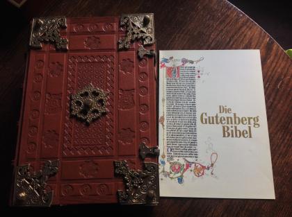 Gutenberg Bibel Replikat Pattloch Verlag limitierte Auflage 1991