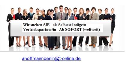 Selbstständige/n Vertriebspartner/in Ab SOFORT weltweit