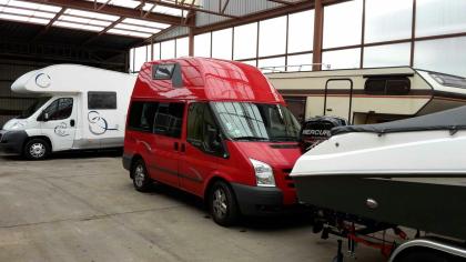 Unterstellplatz Wohnmobile und Boote bei Berlin - top angebunden und günstig