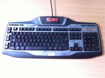 Logitech G15 Gaming-Tastatur mit Display programmierbaren Tasten 2 USB-Anschlü