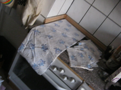 Decke mit passenden Servietten