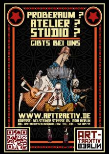 Bandprobenräume Tonstudios und Ateliers in Berlin zu vermieten