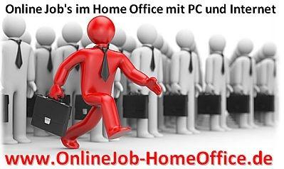 Selbstständig arbeiten von zu Hause im Home Office Online Job