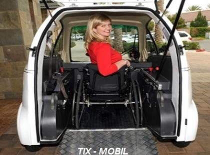 TIX Mobil das Elektroauto für Rollstuhlfahrer