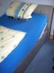 Verkaufe stabiles Polsterbett mit Lattenrost und Matratze 1 20 m breit