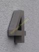 3D Hausnummer Edelstahl 190mm Hoch und 40mm Tief